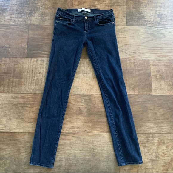 Abercrombie and Fitch dark wash stretch skinny jeans sequins back pocket - Picture 5 of 6